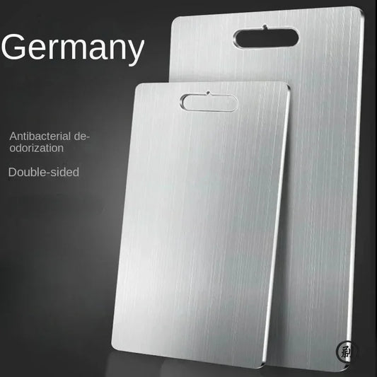 Stainless Steel Panel and Chopping Board Kitchen Household Thickened Double Sided Cutting Board Block Kneading Dough Board