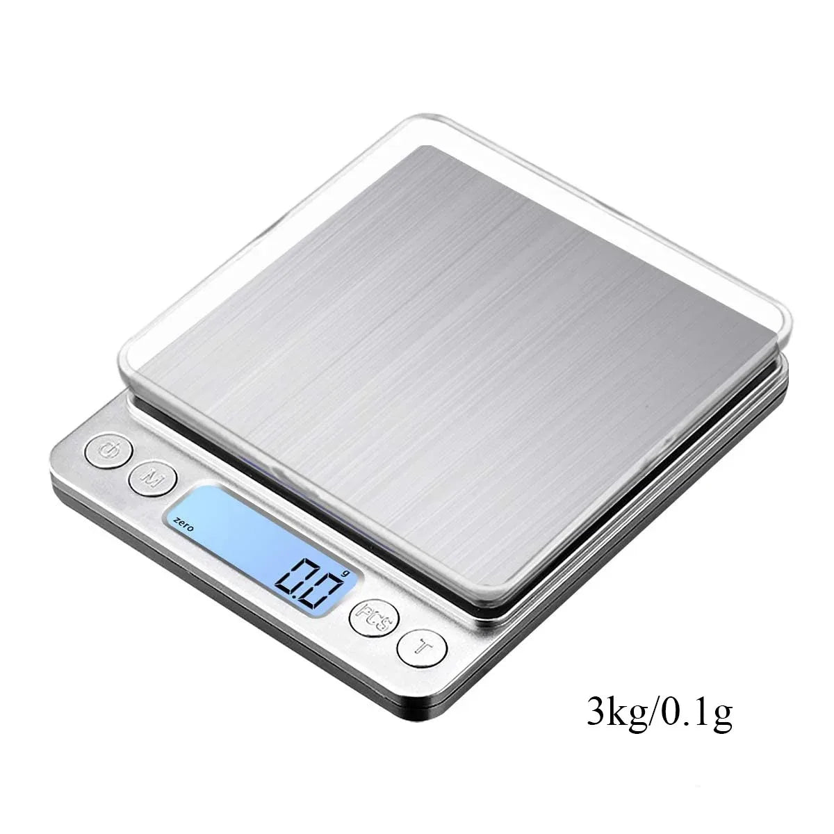 Digital Kitchen Scale 3000g/0.1g with LCD Display, Mini Jewelry Pocket Food Scale for Home Use